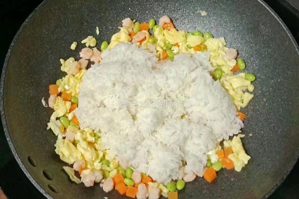 虾仁时蔬蛋炒饭的做法图解14