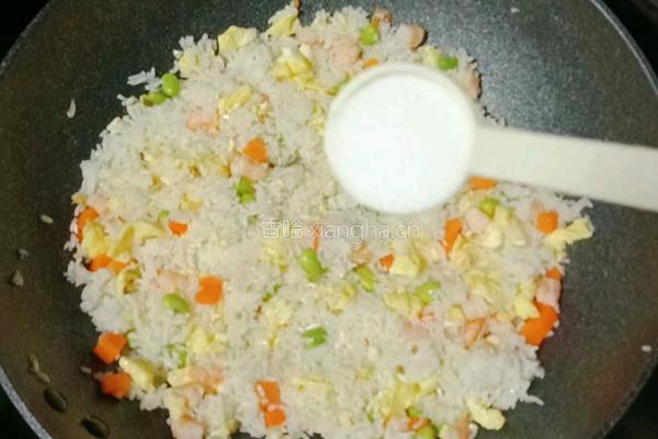 虾仁时蔬蛋炒饭的做法图解15