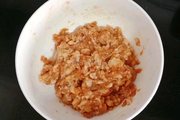 香菇胡萝卜蒸肉饼的做法图解6