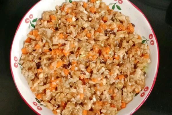 香菇胡萝卜蒸肉饼的做法图解10