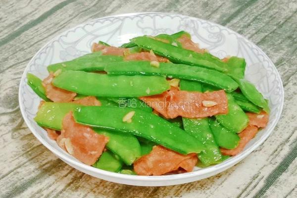 培根炒荷兰豆的做法图解12