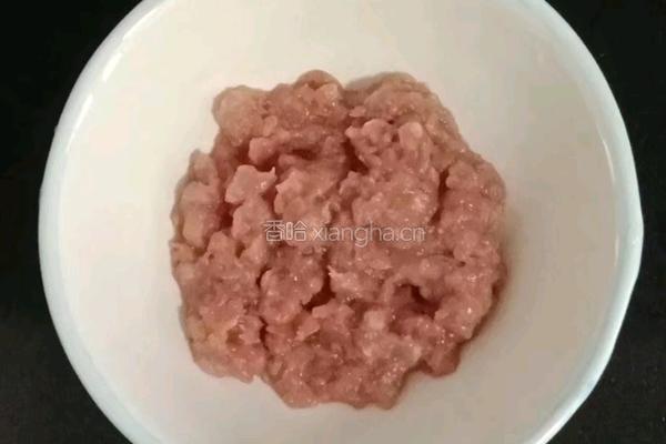 肉末蒸蛋的做法图解1