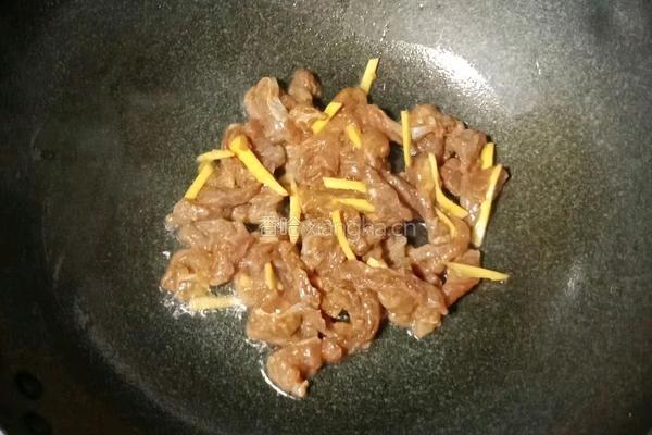 西芹炒牛肉的做法图解8