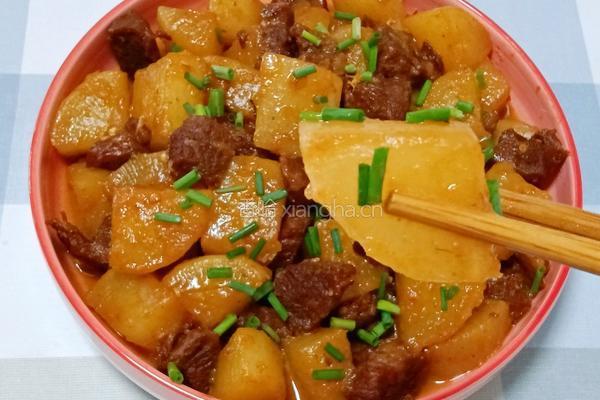 牛肉烧萝卜的做法图解18