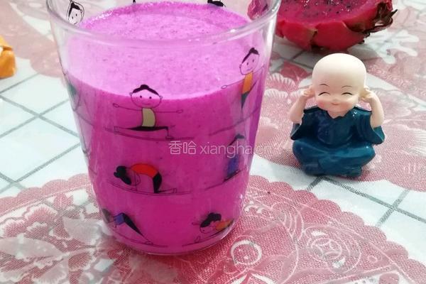 火龙果蜂蜜奶昔的做法图解9