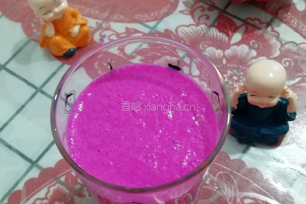 火龙果蜂蜜奶昔的做法图解8