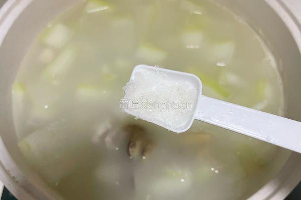 冬瓜虾米花蛤汤的做法图解11