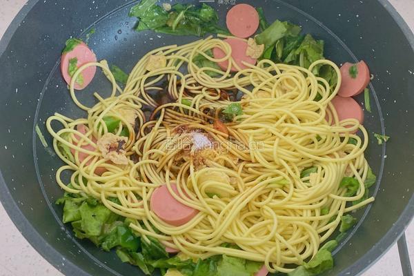 早餐快乐！火腿炒面！的做法图解7