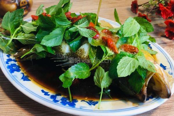 薄荷鲈鱼的做法图解10