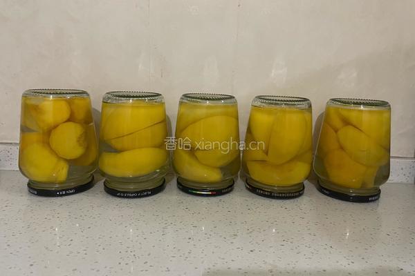 黄桃罐头的做法图解10