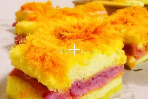 芋泥肉松蛋糕的做法图解17