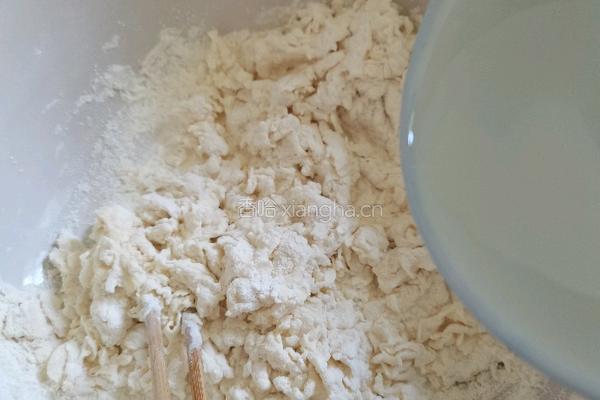 红豆葡萄干芝士披萨的做法图解3