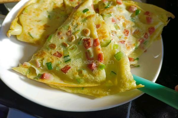 火腿鸡蛋软饼－神奇的面粉的做法图解6