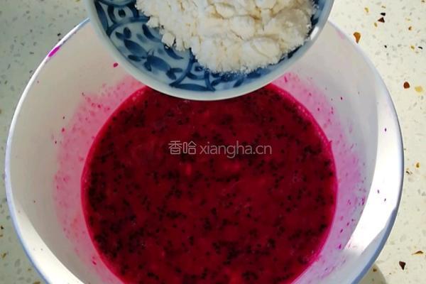 火龙果鸡蛋饼的做法图解5