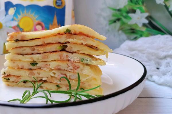 火腿肠鸡蛋葱香饼的做法图解15