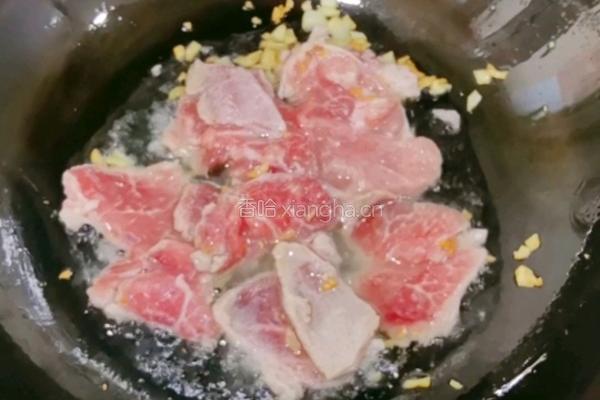 菜花炒肉的做法图解6