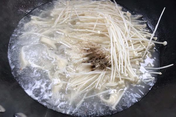 金针菇汤面-神奇的面粉的做法图解10