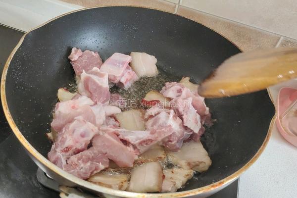 猪肉排骨烩酸菜的做法图解7