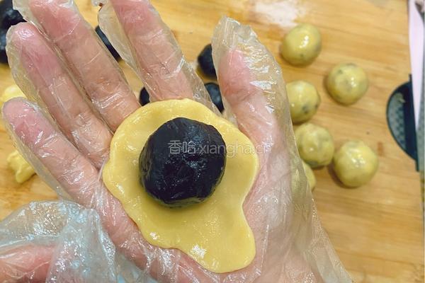 蛋黄豆沙馅月饼+五仁月饼的做法图解19