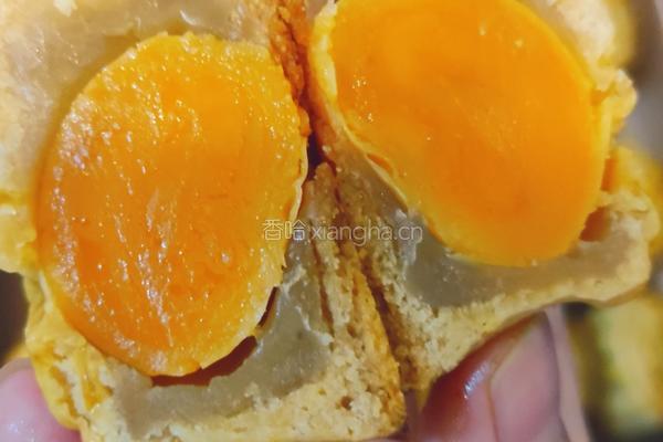 蛋黄豆沙馅月饼+五仁月饼的做法图解28
