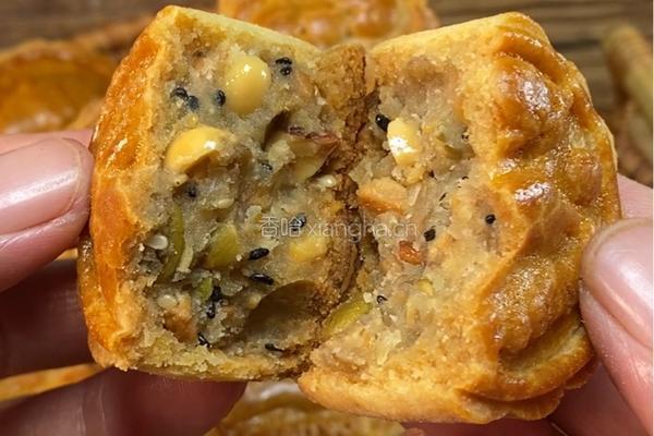 酥皮五仁月饼的做法图解12