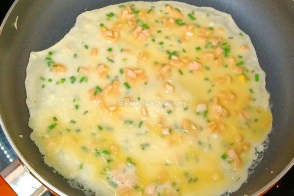 火腿鸡蛋饼的做法图解12