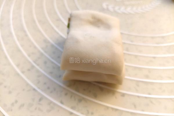 烙葱香花卷的做法图解12
