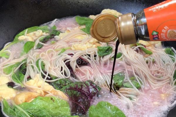 苋菜鸡蛋汤面的做法图解8