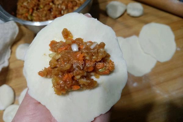 香菇胡萝卜肉馅水煎饺的做法图解11