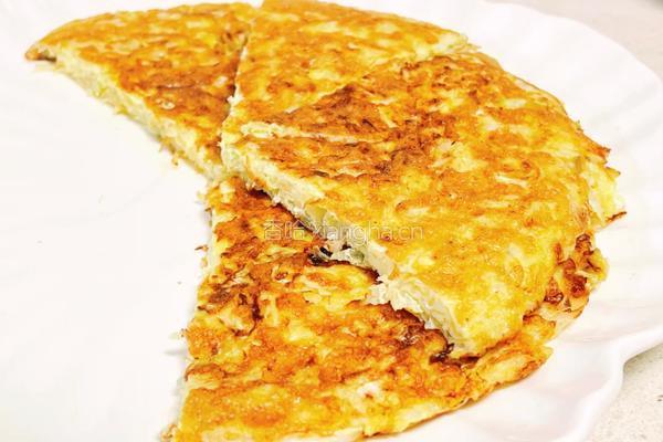 减脂餐～鸡蛋包菜饼的做法图解8