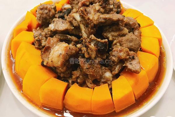 南瓜蒸排骨的做法图解7