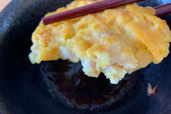 番薯虾仁烙饼的做法图解8