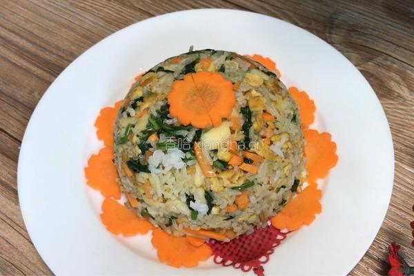 苹果鸡蛋炒饭的做法图解12