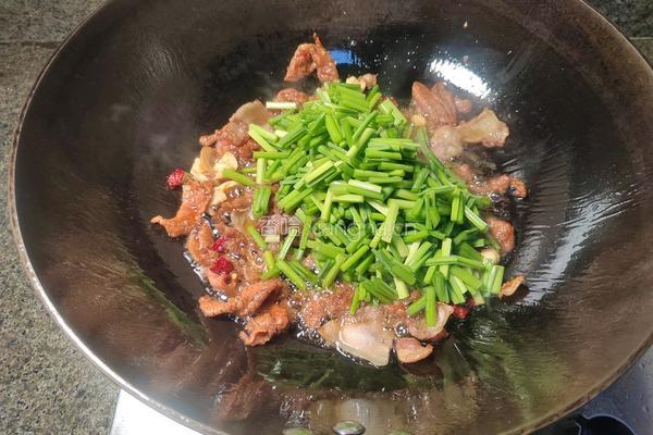自制韭菜花儿炒肉的做法图解13