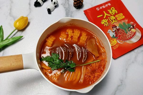 一人食番茄味小火锅的做法图解9