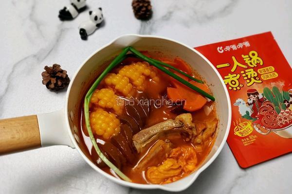 玉米排骨番茄味小火锅的做法图解9