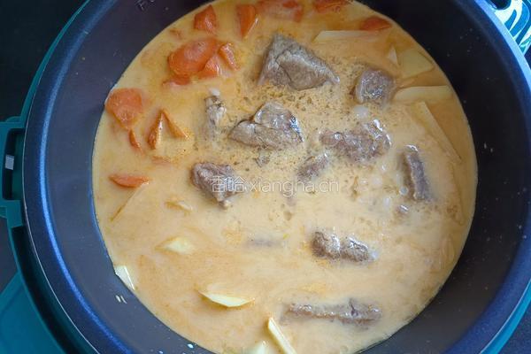 奶香咖喱牛肉的做法图解5