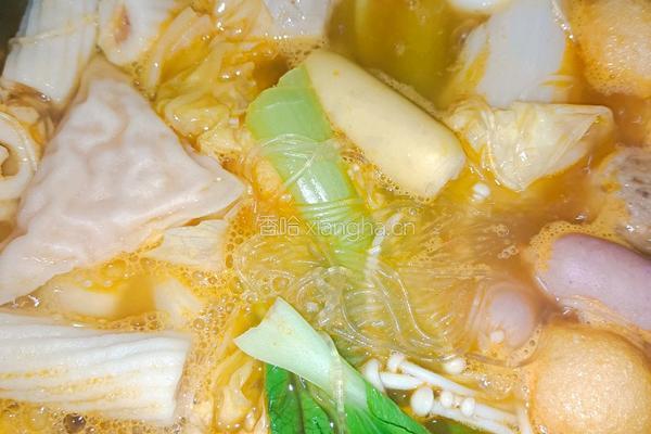 粉丝丸子锅(西红柿汤底）的做法图解9