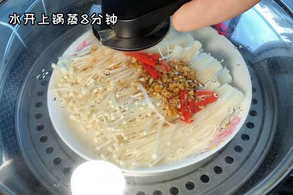 蒜蓉金针菇的做法图解3