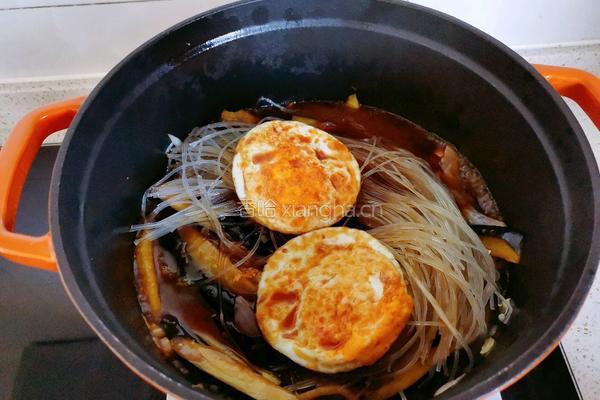 鸡蛋茄子粉丝煲的做法图解15