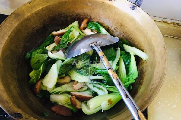 香菇炒油菜的做法图解8