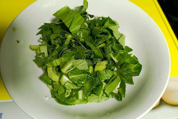 青菜蛋炒饭的做法图解2