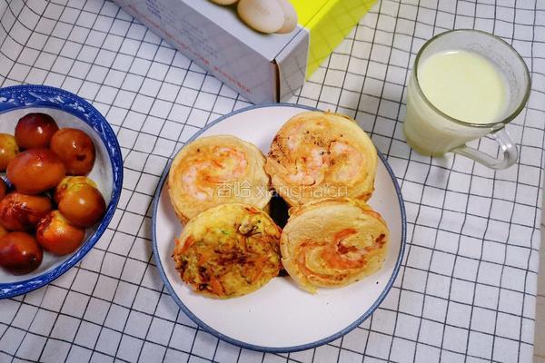 虾仁蔬菜鸡蛋饼的做法图解11