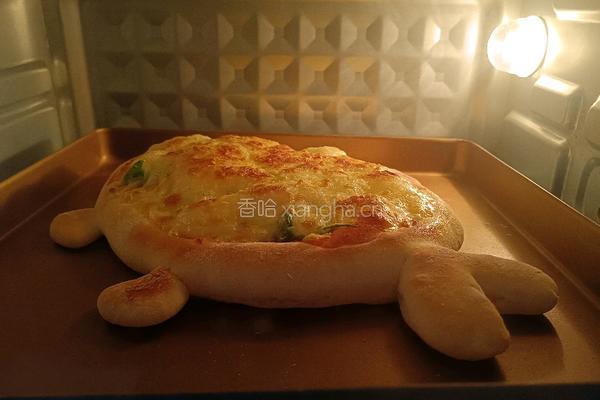 三文鱼披萨的做法图解7
