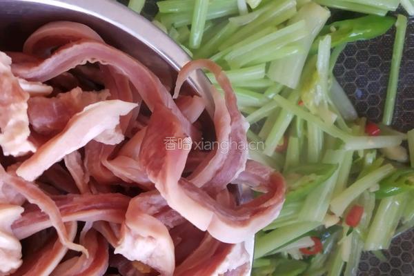 芹菜炒肚丝的做法图解5