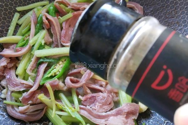 芹菜炒肚丝的做法图解8