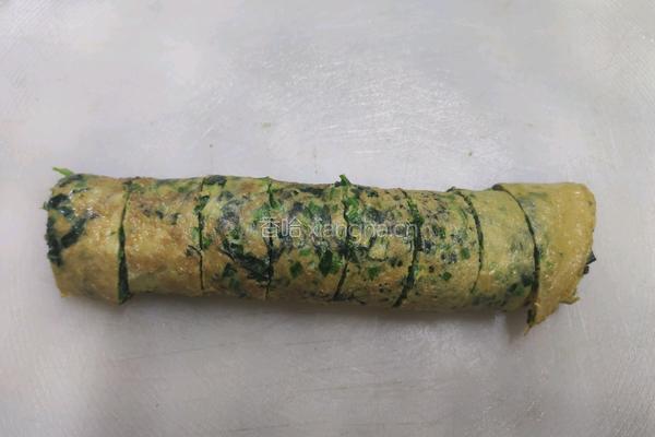 菠菜厚蛋烧的做法图解10