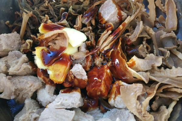 干豆角笋干烧肉的做法图解7