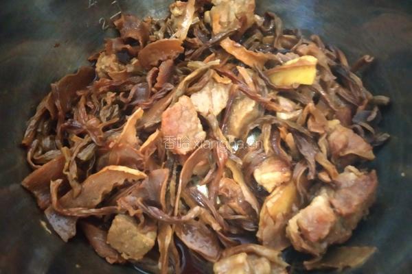 干豆角笋干烧肉的做法图解9