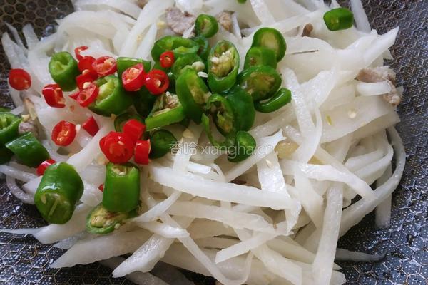 萝卜丝炒肉的做法图解5